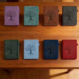 Carnet A5/A6 en PU, couverture rigide, avec élastique, haute qualité, pour notes scolaires, administratives, journal intime, personnalisable avec logo d'entreprise, cadeau d'affaires - Product Image 2