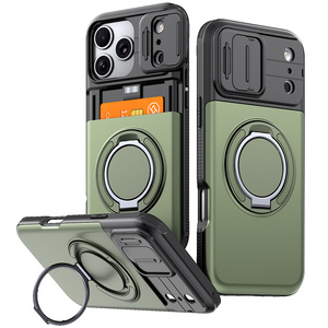 Étui de téléphone robuste avec protection d'objectif coulissante Lichicase pour Honor 600 Lite X80i 600E, coque arrière antichoc magnétique - Product Image 2