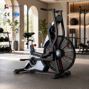 Bicicleta estática de resistencia para ejercicio cardiovascular y entrenamiento de fitness OEM ODM, máquina de ejercicios de ciclismo con resistencia de aire - Product Image 6
