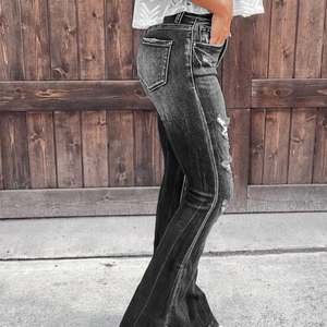 Ladies Distressed Jeans Pants Ropa De Mujer <strong>Women</strong> Skinny Ripped Denim Jeans <strong>Bootleg</strong> <strong>Trousers</strong> - Product Image 2