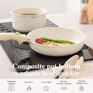 Conjunto de Panelas de Camping de Alumínio com Revestimento Cerâmico Não Tóxico de Alta Qualidade para Uso Diário na Cozinha - Product Image 3