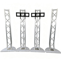 Support de totem en treillis d'aluminium portable pour éclairage DJ mobile, support de télévision plasma réglable en treillis à vendre