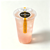 Autocollants pour thé au lait en PVC découpés à la forme, résistants à la chaleur, écologiques, avec impression de logo personnalisé
