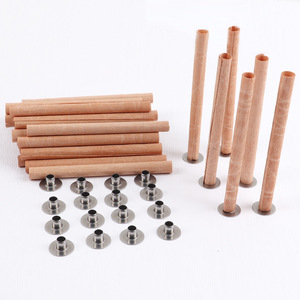Mèche en bois cylindrique pour la fabrication de bougies DIY - Product Image 4