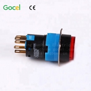 Botón de metal de reinicio de 5 pines con luz, botón de 16mm de longitud, 2 uds. - Product Image 2