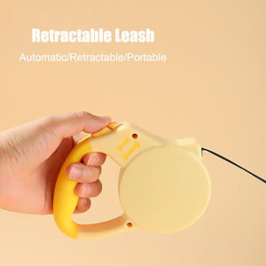 Großhandel anpassbare 3m reflektierende solide Nylon Haustier Leine drahtlose automatische einziehbare mit Niet Dekoration - Product Image 2