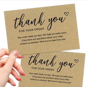 Customized Colorful paper Thank You Business Cards, High Quality Custom paper Cards,Thank You Paper Cards