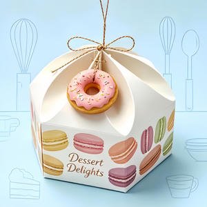Caja de Postres de 4 Compartimentos, Negra de Lujo, para Pastel, Chocolate, Galletas y Productos de Panadería, Caja de Presentación para Pastelería - Product Image 6