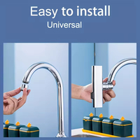 2025 extension de robinet cascade en acier inoxydable moderne 4 en 1 accessoires de robinet d'évier robinet pour cuisine pour appartements
