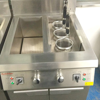 Cuisinière à nouilles sur pied à six bacs RKMF-P266 en acier inoxydable à prix abordable