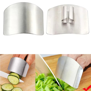 Kitchen Cooking <b>Tools</b> Stainless Steel Finger Hand Protector Guard Personalized Design Chop Safe Slice Knife - Product Image 3