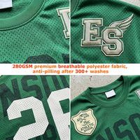 T-shirts pour hommes personnalisés, coupe ample, jersey 280 GSM, maille respirante, manches courtes, été, broderie, appliqué, imprimé