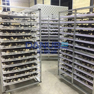 Four de séchage automatique PLC à haute productivité pour morilles, piments et concombres, avec plateaux de séchage à air, très demandé - Product Image 3