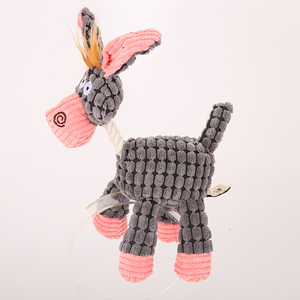 Jouet à mâcher pour chien en peluche écologique en silicate, avec corde et motif de dessin animé, vente en gros - Product Image 4
