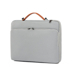 Sac à ordinateur portable imperméable en Oxford, mallette durable, portable, tendance, classique, jeune, de haute qualité, fermeture éclair, mallette en cuir véritable - Product Image 3