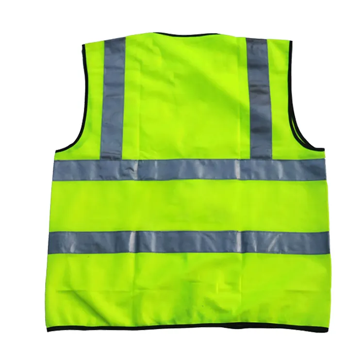 노란 까만 녹색 주황색 빨간 파란 사려깊은 건축 안전 조끼 작업복 재킷
