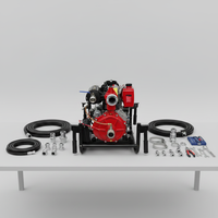 Pompe à incendie centrifuge puissante de 27 CV à moteur essence, portable, pour lutte contre les incendies d'urgence, décharge d'eau haute pression, OEM