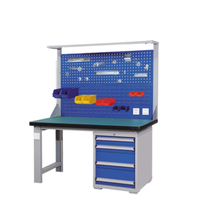 Prix usine garage à outils en acier industriel robuste armoire atelier opération antistatique banc de travail réglable tiroir de table