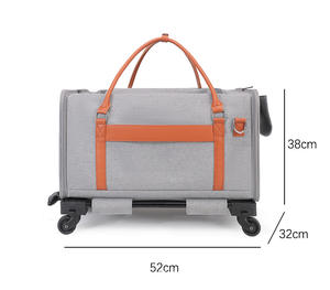 Seyahat büyük evcil hayvan arabası taşıyıcı büyük kapasiteli ağır malzemeler kedi seyahat çantası pet köpek arabası - Product Image 5