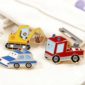 Badge <span class=keywords><strong>de</strong></span> voiture <span class=keywords><strong>de</strong></span> course, badge <span class=keywords><strong>de</strong></span> <span class=keywords><strong>camion</strong></span> <span class=keywords><strong>de</strong></span> pompiers mignon, badge pour enfants, badge pour étudiants, épingle à revers - Product Image 2