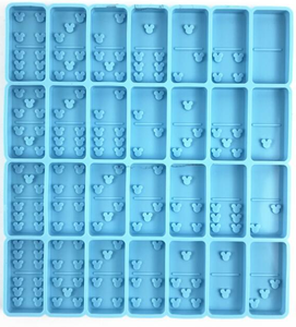 DIY Tim Loại Domino Trò Chơi Chơi Chơi Epoxy Nhựa Khuôn Silicone Domino Đúc Khuôn - Product Image 3