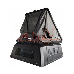 Nhà Máy Tùy Chỉnh OEM 4X4 Chống Trộm Xe Tải <span class=keywords><strong>Camper</strong></span> Phổ Tán Pickup Hardtop Nhôm Tán Với Mái Lều - Product Image 4