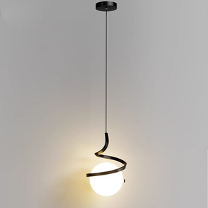 Italian Modern Minimalist All-Copper Pendant Light Nordic Bedroom <b>Bedside</b> Dining Room <b>Table</b> Lighting Chandeliers Pendant Lights - Product Image 2