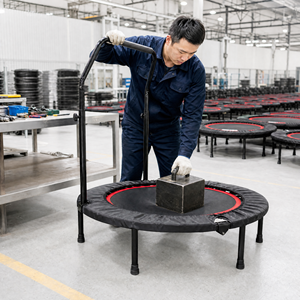 Mini <span class=keywords><strong>Trampolín</strong></span> Resistente con Resorte, Plegable, <span class=keywords><strong>para</strong></span> Interiores, Rebounder, <span class=keywords><strong>Trampolín</strong></span> de Fitness <span class=keywords><strong>para</strong></span> Ejercicio en Casa, Entrenamiento <span class=keywords><strong>para</strong></span> <span class=keywords><strong>Adultos</strong></span> y Niños - Product Image 2