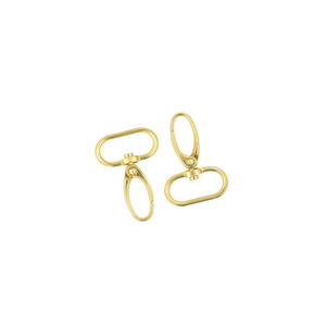 Moschettoni Portachiavi ILAN 45mm Placcati Oro Tipo Gancio 2 Pezzi - Product Image 1