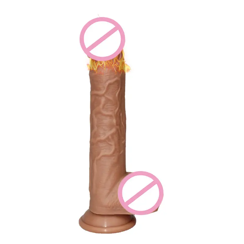 Teleskop Vibration Heizung kleine Simulation Silikon Dildo weibliche Penis Sex Produkte Mastur bator