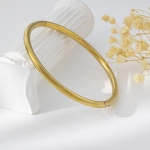 Xixi מעצב 18 קארט מצופה זהב נשים צמיד נירוסטה מבריק <span class=keywords><strong>Snap</strong></span> חוט נירוסטה רב שכבה רב שכבתית אופנה צמידים - Product Image 3