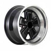 Jantes en alliage noir moulé décalé 5X130 17 pouces 7J 8J pour Porsche 964 911 Carrera 924 Turbo 944 968 Cayenne
