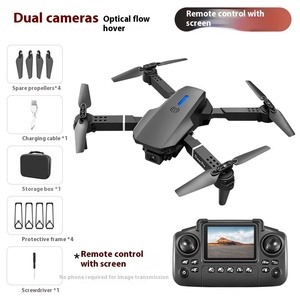 Drone pliable à double caméra E88 4K avec télécommande à écran Évitement d'obstacles au laser 360 et retour à une touche pour débutants - Product Image 4