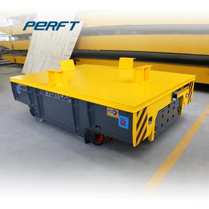 עגלת תובלה ממונעת מפלדה כבדה חדשה עם מערכת מסילות שטוחות חשמלית למפעל ייצור, ציוד לטיפול בחומרים - Product Image 4