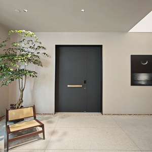 Puerta impermeable de aluminio fundido Estilo de diseño francés Estilo abierto-Pivote con polímero de acero de madera maciza-Durable y <span class=keywords><strong>elegante</strong></span> - Product Image 4
