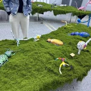 Plantes artificielles vertes mousse simulée et mousse verte bonsaï style fil micro paysage décoration mousse flocage - Product Image 6