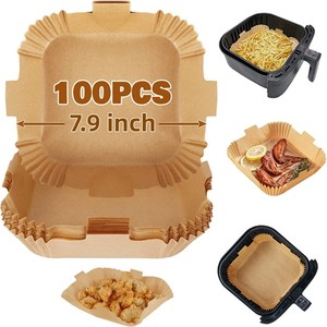 Papel para Hornear Antiadherente de Alta Calidad para Freidora de Aire, Papel Desechable para Hornear Pan, Asar y Usar en Microondas para Alimentos - Product Image 2