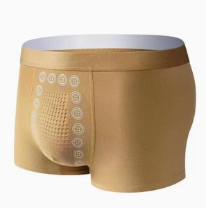 Nhà Máy Bán Buôn Người Đàn Ông Của Giữa Tăng Đồ Lót Thoải Mái Căng Đáy Quần Tóm Tắt Hạt Massage Làm Spandex/Nylon/Tre Lụa - Product Image 4