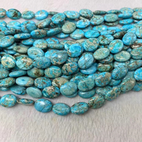 Pierre précieuse naturelle, sédiment marin, turquoise ronde 10 mm, ovale 13*18 mm, perles de pierre en vrac pour bracelet et collier, jaspe impérial de guérison