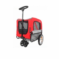 Remorque de vélo pliable de haute qualité pour animaux de compagnie, poussette, chariot de transport extérieur, chariot de jogging