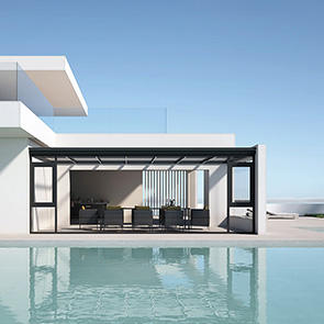 Solárium de Aluminio Resistente EBON para Techo Plano, de Lujo, con Doble Vidrio Aislante, para Jardín, Villa, Espacios Exteriores - Product Image 2