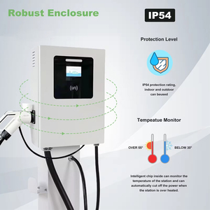 Cargador <span class=keywords><strong>de</strong></span> Pared para Vehículos Eléctricos <span class=keywords><strong>de</strong></span> 20kW 30kW 40kW, Impermeable IP54, Estación <span class=keywords><strong>de</strong></span> Carga Rápida Compacta con Interfaz CCS1/CCS2/GBT - Product Image 4