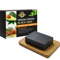 Jabón Artesanal de Belleza de Marca Personalizada, Limpieza Profunda con Carbón Vegetal, Manteca de Karité y Aceite de Oliva