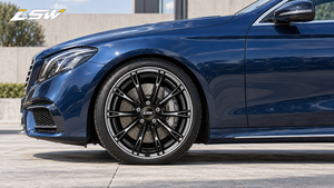 Pièces LS8246 pour Tesla Porsche Land Rover, jantes forgées personnalisées LS8246 10000 tonnes, multi-rayons fins, noir brillant, jante de rechange LSW - Product Image 3