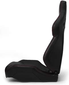 Jiabeir Universel Nouveau Siège de Course Recaro en Cuir PVC Noir avec Coutures Rouges et Double Glissière JBR1093 - Product Image 3