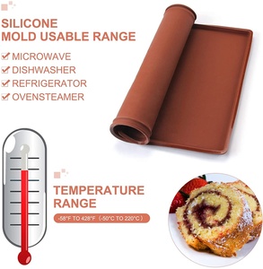 Tapis à gâteau <span class=keywords><strong>roulé</strong></span> suisse - Feuille de <span class=keywords><strong>silicone</strong></span> flexible multi-usage, antiadhésive, moule à gâteau <span class=keywords><strong>roulé</strong></span>, <span class=keywords><strong>plaque</strong></span> à pâtisserie, tapis à pâtisserie, moule à pizza, moule à biscuits - Product Image 5