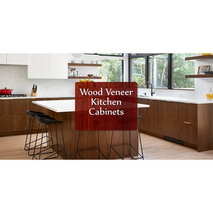 Gabinete de <span class=keywords><strong>cocina</strong></span> negro con acabado de laca mate de chapa de madera moderna con Isla y barra de <span class=keywords><strong>desayuno</strong></span> Nuevo DISEÑO DE China - Product Image 5
