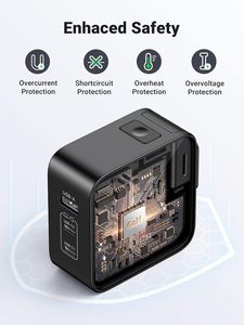 Para <span class=keywords><strong>UGREEN</strong></span> <span class=keywords><strong>Cargador</strong></span> USB C de 65W GaN con 3 Puertos, <span class=keywords><strong>Cargador</strong></span> Rápido Internacional de Viaje para MacBook Pro/Air, <span class=keywords><strong>iPhone</strong></span> 15/14, Galaxy S23 PD - Product Image 6