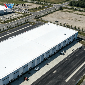 Bâtiment de fabrication métallique préfabriqué sur mesure pour usine industrielle avec structure en profil H robuste - Product Image 1