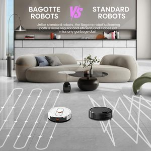 Aspirateur robot intelligent avec laser LDS pour usage domestique, aspirateur qui nettoie et a une station de vidage automatique, alimenté par batterie - Product Image 3